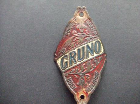 Gruno rijwielfabriek Uden oud balhoofdplaatje 8